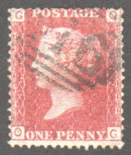 Great Britain Scott 33 Used Plate 122 - OG - Click Image to Close